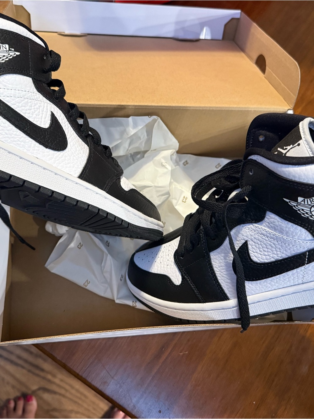 Nike Air Jordan 1 High — Black & White Women's Sneakers